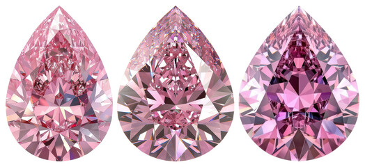 Wall Mural - Elegant pink gemstones sparkle beautifully