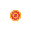 © Nazim - Flat Design Target or Bullseye Icon with white background.