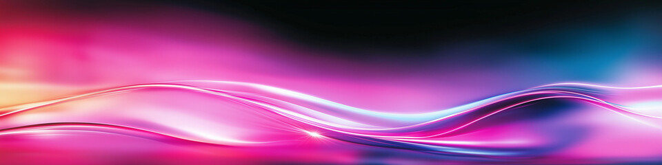Wall Mural - An abstract background with brightly colored neon frame. 
