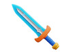 © MD_AMAN - Glows with magic a radiant blue fantasy sword with orange and blue hilt ready for adventure
