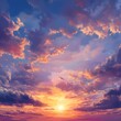 © Asit - Colorful Sunset Sky With Pink Purple And Orange Clouds light photo