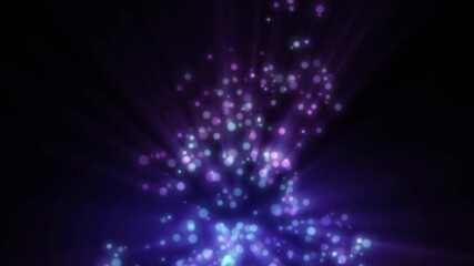 Wall Mural - Abstract Fantasy Background Shiny Particles Dust Rays And Energy Flow Loop