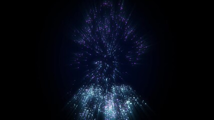 Wall Mural - Abstract Fantasy Background Shiny Particles Dust Rays And Energy Flow Loop