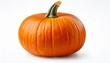 © Lawson - Ripe Orange Pumpkin With Green Stem Isolated On Transparent Background