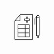 © Kamale - medical record document icon sign vector