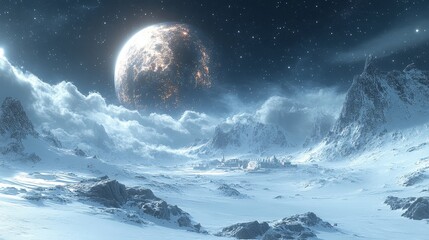 Wall Mural - The Astronomerâ€™s Forgotten Observatory (Cinematic, Ultra Realistic, 8K, Dreamlike, Mysterious Atmospher --ar 16:9 --stylize 750 --v 6.1 Job ID: 140f7c29-c731-43d9-aeb4-ee75064f9a4a