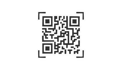 Black and white QR code symbol QR code barcode