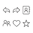 © Md. Aftab - Minimal Outline Group and Social Interaction Icons