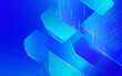 © fanjianhua - Modern Abstract Blue Geometric Shapes Background Design