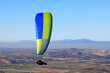 Paraglider flying from Padul in Spain