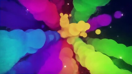 Colors exploding outward with stars in the void, used for abstract wallpaper or cosmic web backgrounds