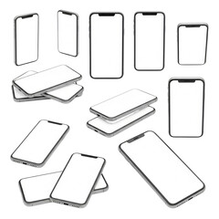 Showcase your app on these sleek smartphone mockups, perfect for modern tech presentations and responsive design portfolios, offering a versatile visual for digital marketing campaigns