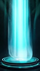 Wall Mural - Fantasy and sci-fi digital art  of a mystical portal with vibrant light effects, invoking a sense of magic and otherworldly energy.