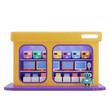 © MahamodulHassen - High quality cartoonish 3D Computer Store Isolated on Transparent Background