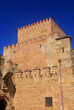 Ciudad Rodrigo, Salamanca District, Extremadura, Spain. Arquitectural detail of the medieval Henrique II Castle.