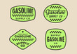 © Дмитрий Сальников - Set of vintage retro gasoline signs and labels