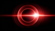 © Lana - Round Red Lens Flare On Black Background Light Effect Overlay