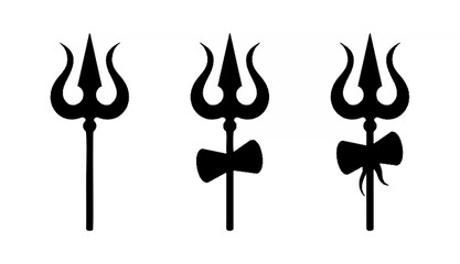 Shiva god trishul trident set...