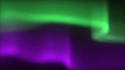 Wall Mural - shifting horizontal aurora-like light flares in vibrant green and purple hues, creating a mesmerizin