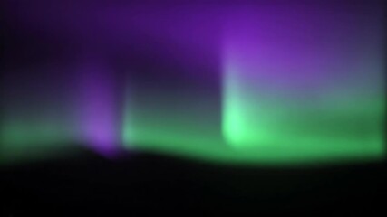 Wall Mural - shifting horizontal aurora-like light flares in vibrant green and purple hues, creating a mesmerizin