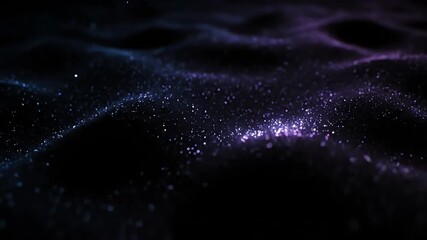 Wall Mural - shimmering dark matter undulating with tiny glimmering lights, seamlessly looping abstract texture m