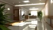 © 333 - Modern corporate office lounge design sleek furniture arrangement open space bright environment professional concept