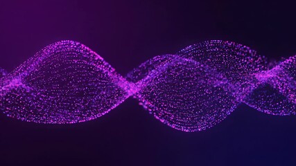Wall Mural - swirling purple and pink particle trails forming a seamless loop motion, smooth, streaks