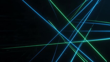 Wall Mural - thin, sharp light beams meticulously tracing precise paths, forming a clean, seamlessly looping abst