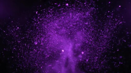 Wall Mural - vibrant purple sparkle energy rising and expanding, a seamlessly looping abstract video modern, deco