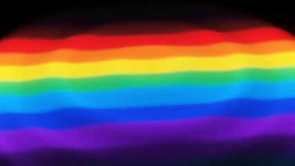 Wall Mural - vibrant rainbow glowing aura pulsing organically and expanding in a seamlessly looping video liquid,