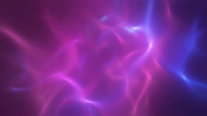 Wall Mural - iridescent pink and blue cosmic energy pulses with soft rhythm in an abstract, seamlessly looping fi