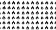 © yazidkautsar1 - Pattern of repeated black flame icons in rows, seamless background design for fire symbol, hazard, and danger illustration projects.