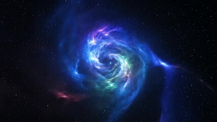 Wall Mural - Pulsating abstract cosmic energy field in a dark night sky, a seamlessly looping animated texture fluid, dark night sky, seamlessly looping