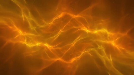 Wall Mural - a seamlessly looping abstract background of a vibrant cosmic plasma mist, swirling with yellow and o