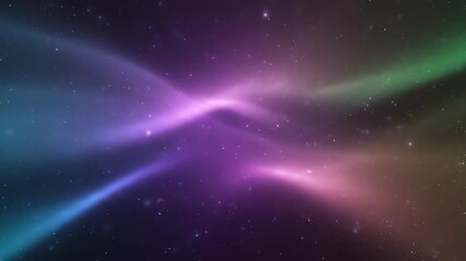 Wall Mural - A vibrant, seamlessly looping video featuring a multi-colored starlight glow, creating a beautiful blend of hues that softly swirl together hues, meditation, swirl