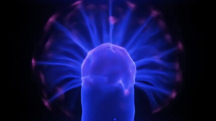 Wall Mural - abstract seamlessly looping video of a glowing ultraviolet plasma field rippling and shifting plasma