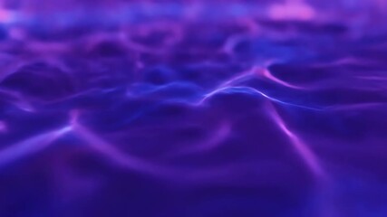 Wall Mural - abstract seamlessly looping video of a glowing ultraviolet plasma field rippling and shifting abstra