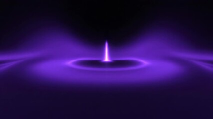 Wall Mural - abstract seamlessly looping video of glowing violet light waves expanding across a dark background d