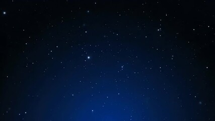 Wall Mural - abstract starry night sky animation featuring slowly drifting and sparkling white particles on a dar