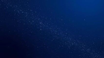 Wall Mural - abstract starry night sky animation featuring slowly drifting and sparkling white particles on a dar