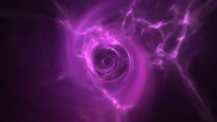 Wall Mural - Calm Swirling Vortex of Deep Purple and Magenta Nebulous Energy, Seamless Loop mystery, dynamic, creation