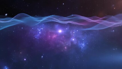Wall Mural - cosmic energy field rippling and pulsing gently in a captivating, seamlessly looping video cosmic, c