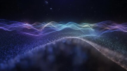 Wall Mural - cosmic energy field rippling and pulsing gently in a captivating, seamlessly looping video vibrant, 