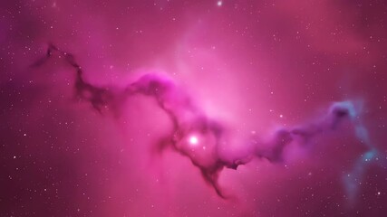 Wall Mural - cosmic pink and magenta hues gently drifting and diffusing like interstellar dust in a seamlessly lo