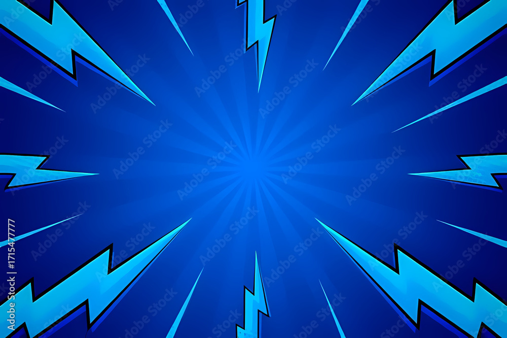 Dynamic Blue Lightning Bolt Background: Powerful Design Element for ...
