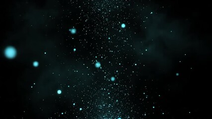 Wall Mural - abstract blue background, abstract background with particles, abstract blue background with particles