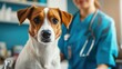 © Kelumlakmal - A pet dog undergoing a thorough check-up with a veterinarian, on blurred background