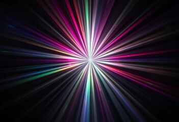 Wall Mural - Abstract background of radiating monochrome light rays emanating from center,  simple,  design