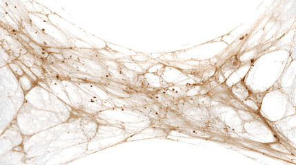 Spiderweb detail against black isolated on transparent background