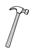 © Muhammad - Claw Hammer Tool Vector Icon - Construction and Woodworking Symbol